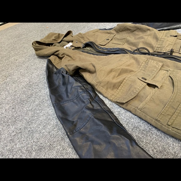 Mixed material jacket - Picture 4 of 6